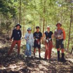 Liberty Gulch Trail Days fiver students on trail