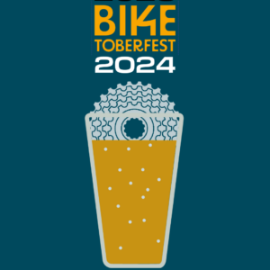 Biketoberfest 2024 beer glass with spoke