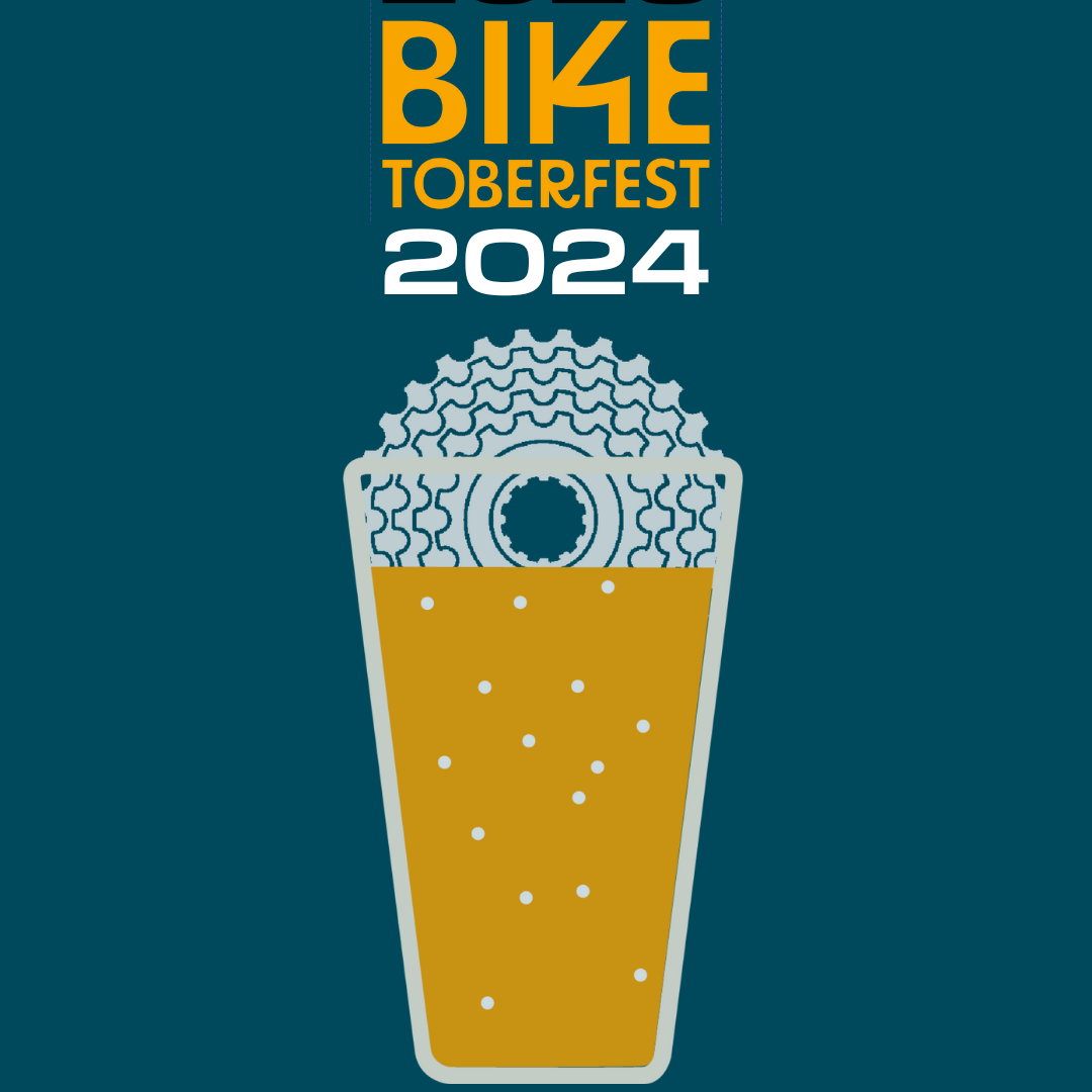 Biketoberfest 2024 beer glass with spoke