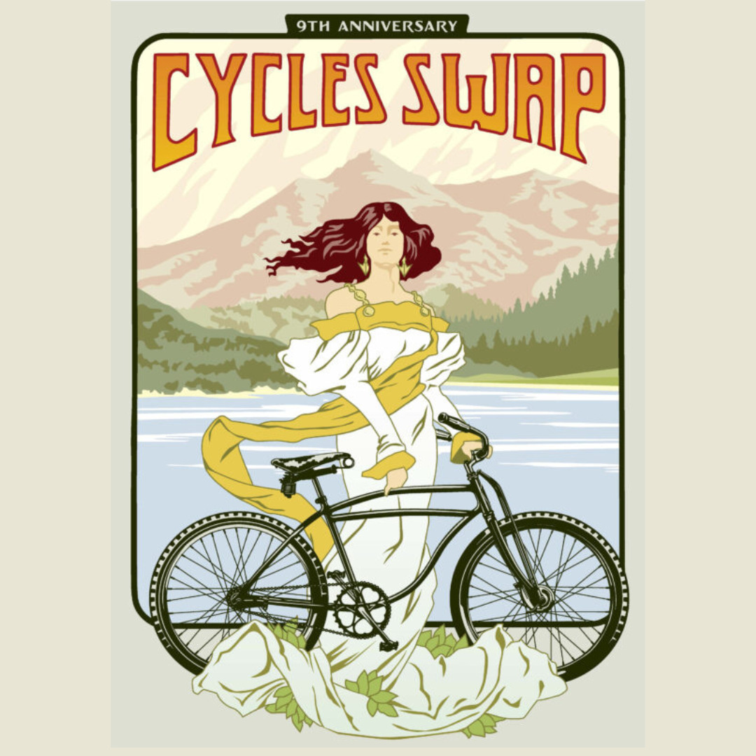 Marin Museum of Bicyling 9th anniversary swap poster