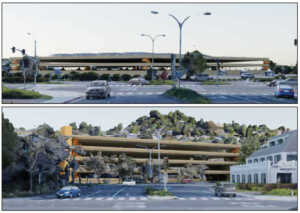 Rendering of proposed parking structure