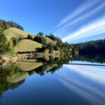 Image of Marin Watershed reflection and green hillside