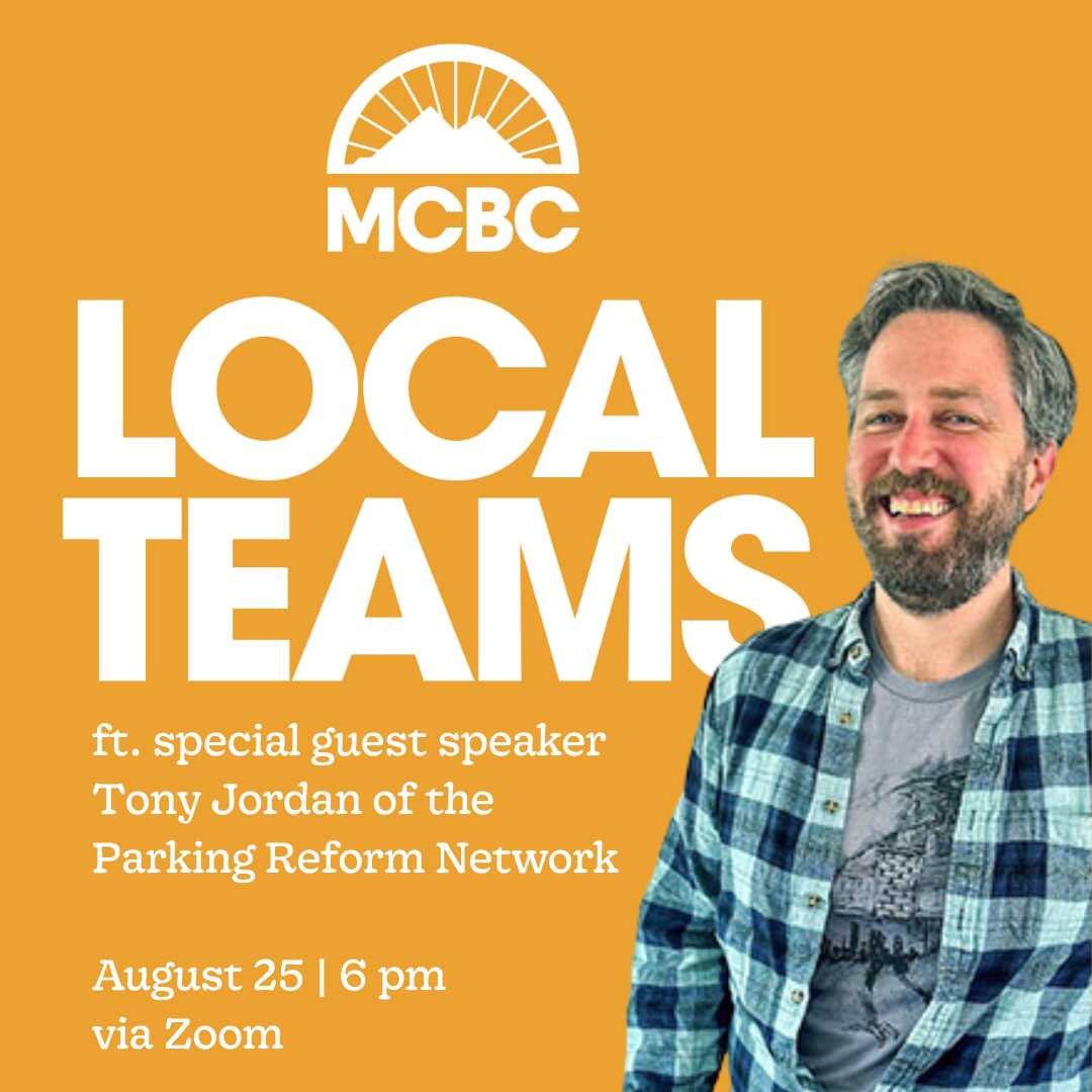 MCBC Local Team Meeting announcement for August 2025