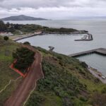 Vista Point trail construction overlooking Fort Baker and San Francisco Bay.