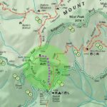 Map of Mount Tam showing Easy Grade Trail connection from Pantoll Ranger Station to Mountain Theater