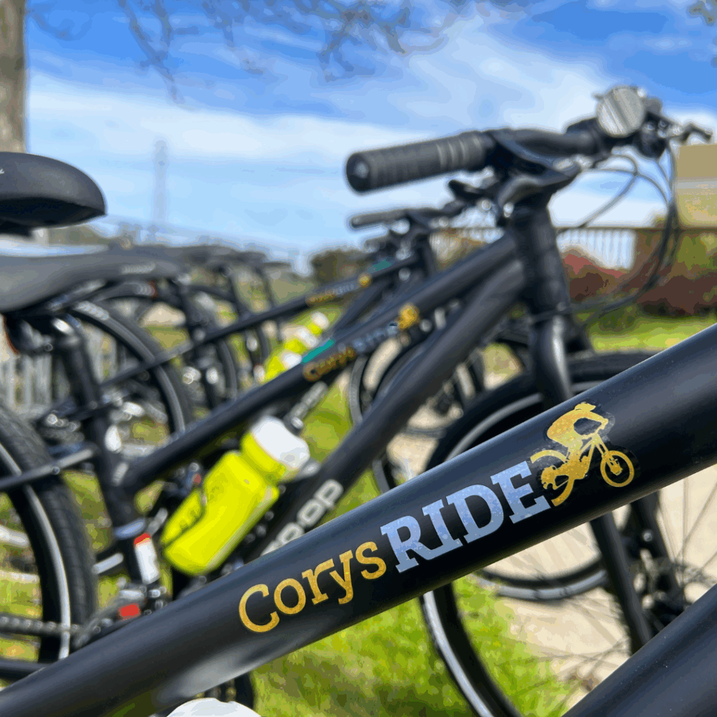 Cory's Ride bikes lined up