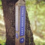 ignpost marking Bootjack Trail and Easy Grade Trail junction on Mount Tam