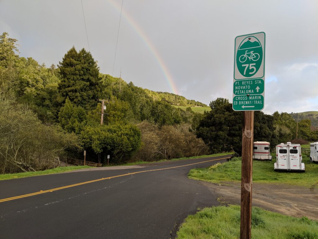 marin bicycle sign