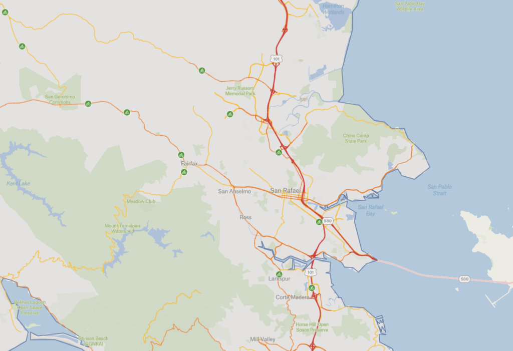 Marin County Memorial Map