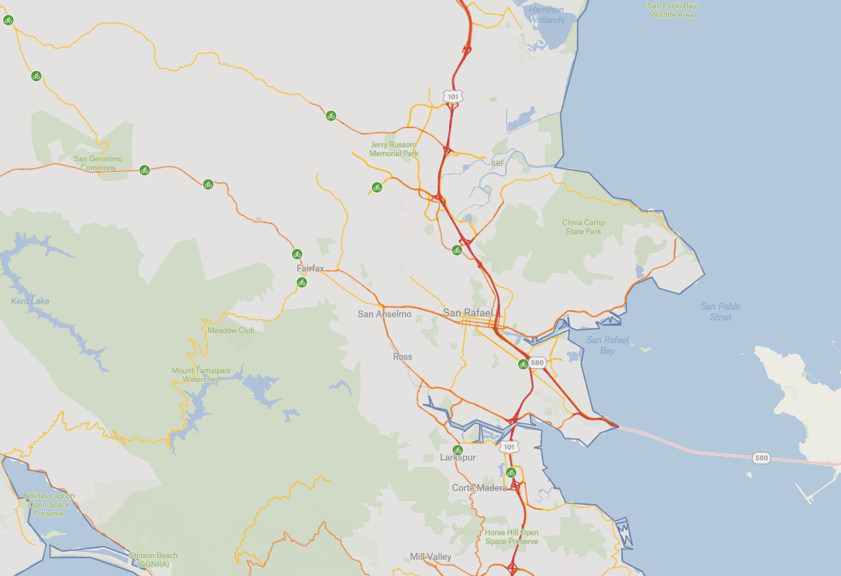 Marin County Memorial Map